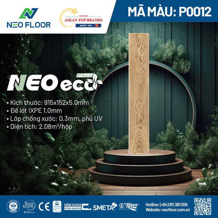 Neo Eco Plus P0012 - Sàn Đá Công Nghệ SPC - Công Ty Cổ Phần Neo Floor
